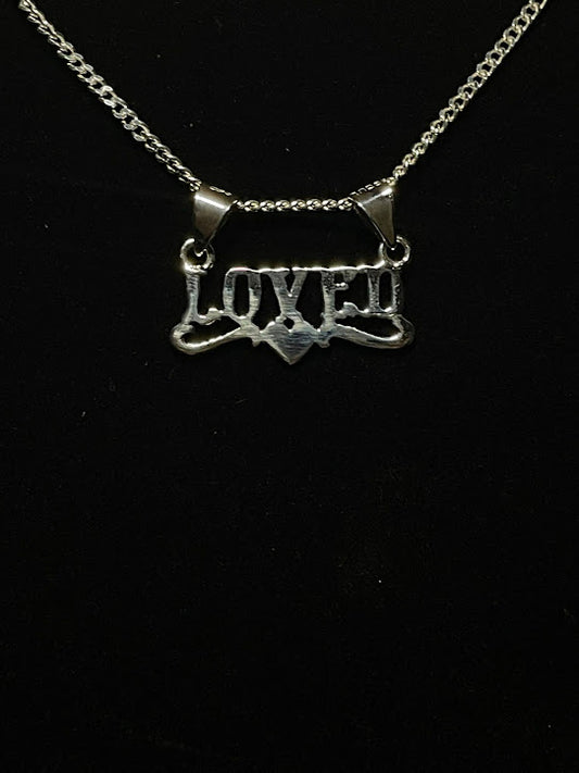 Handcrafted Sterling Silver Customizable Word Necklace - Regul Silver