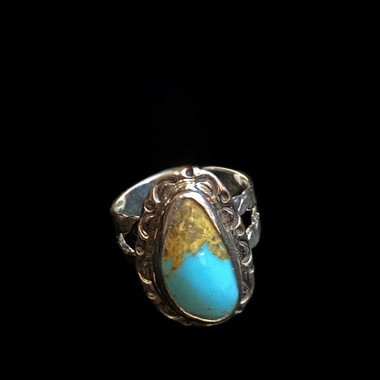 Exquisite Genuine Turquoise Ring|Sterling Sunset - Regul Silver