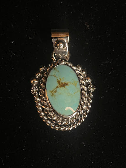 Trendy Western Turquoise Pendants For Women - Regul Silver