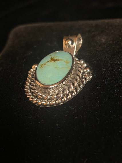 Trendy Western Turquoise Pendants For Women - Regul Silver