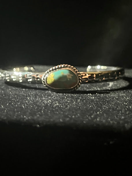 Turquoise Sterling Silver Cuff Bracelets| Artist Choice - Regul Silver