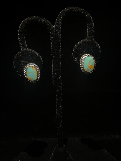 Classic Turquoise Delicate Earrings | Sterling Silver - Regul Silver