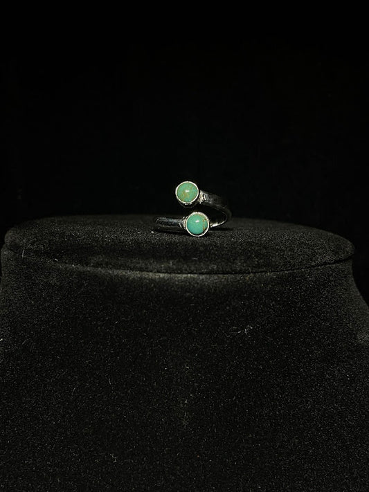 Twin Turquoise Rings| Boho Western Sterling Silver Jewelry - Regul Silver