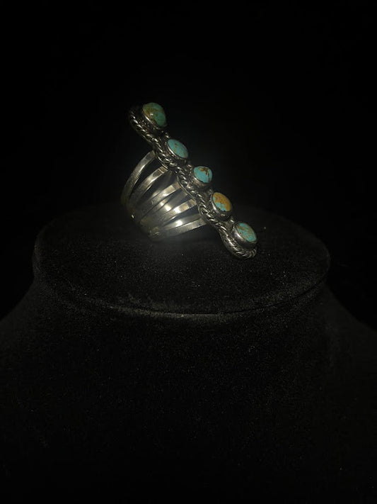 Five Stone Ring | Sonoran Turquoise and Sterling Silver - Regul Silver