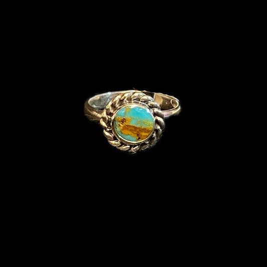 Handcrafted Authentic Turquoise Single Stone Sterling Silver Ring - Regul Silver