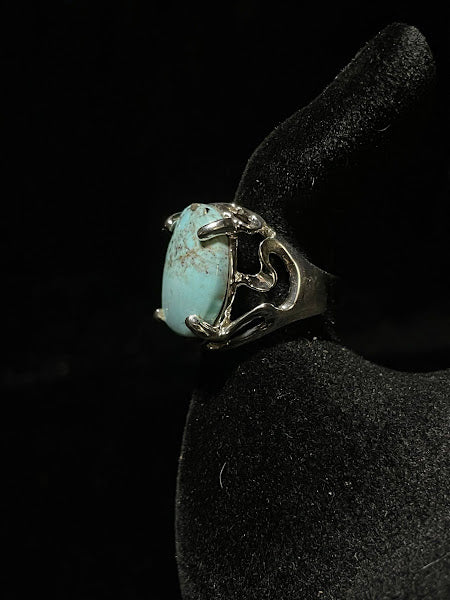 Sterling Silver and Western Turquoise| Round Rings - Regul Silver