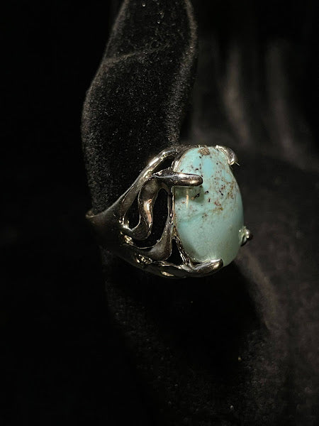 Sterling Silver and Western Turquoise| Round Rings - Regul Silver