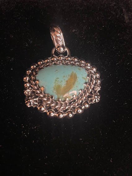 Custom Western Turquoise Pendant For Women - Regul Silver