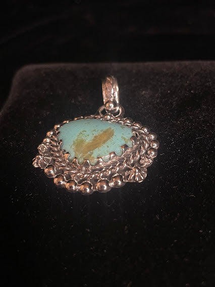 Custom Western Turquoise Pendant For Women - Regul Silver