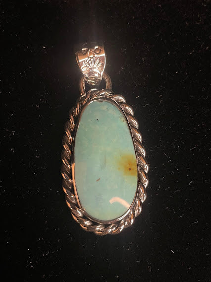 Essential Turquoise Pendant For Western Style - Regul Silver