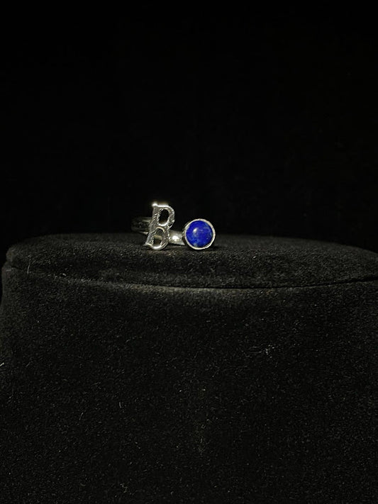 Western Jewelry Designs | Genuine Gemstone Initial Rings - Regul Silver