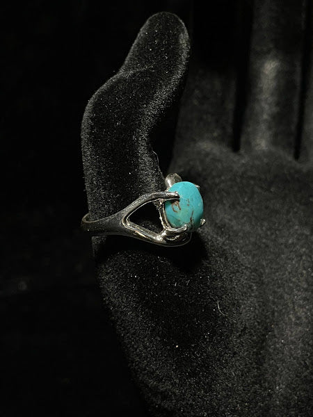 One-of-a-Kind| Sterling Silver And Genuine Turquoise Rings - Regul Silver