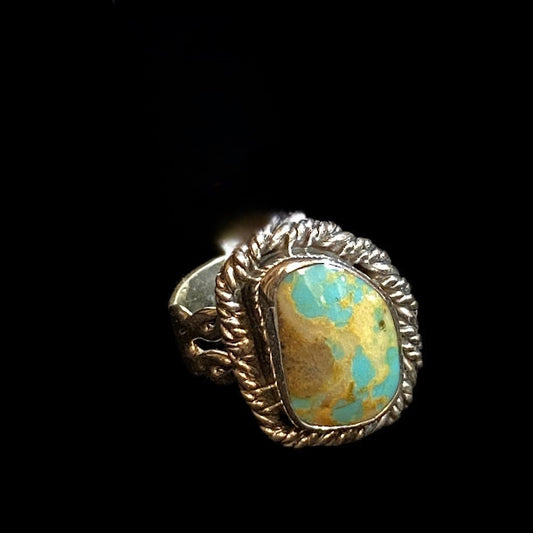 Handcrafted Sterling Silver Sonoran Turquoise Ring - Regul Silver