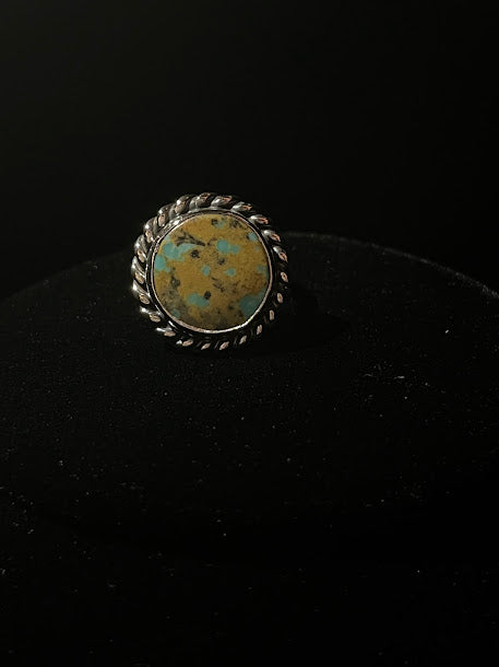 Western Sonoran Turquoise Sterling Silver Ring - Regul Silver