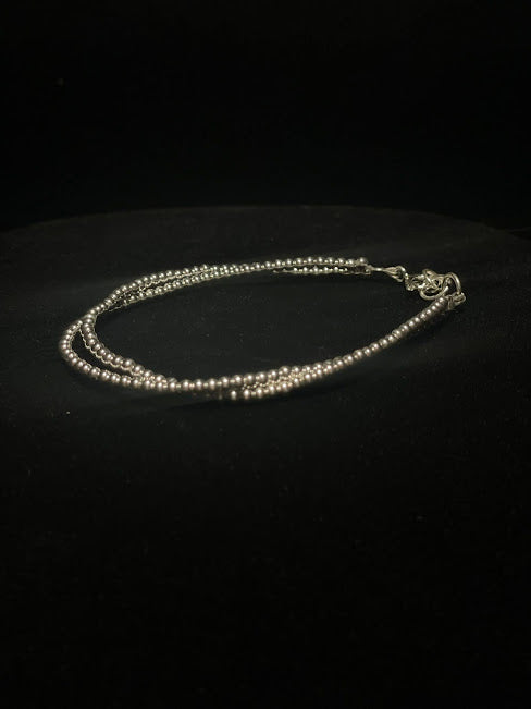 Everyday Sterling Sterling Silver Double Bead Bracelet - Regul Silver