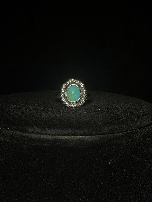 Stunning Women's Petite Turquoise Ring in Sterling Silver - Regul Silver