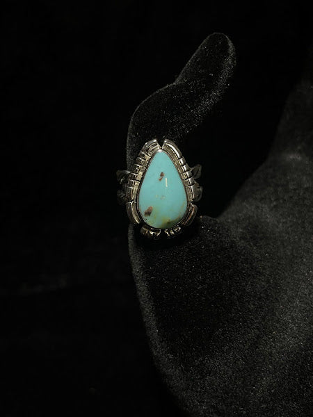 Handcrafted Real Turquoise Ring - Sonoran - Regul Silver