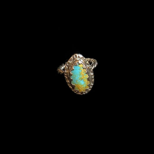 Rustic Western Turquoise | Irregular Rings - Regul Silver