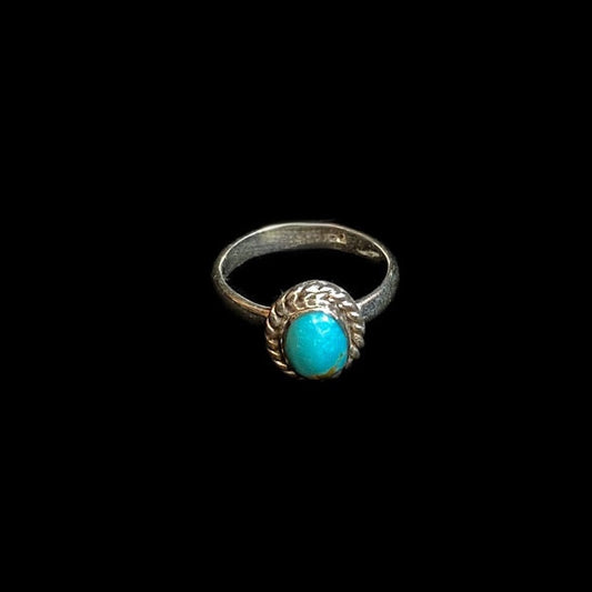 Mini Turquoise Gemstone| Sterling Silver Ring - Regul Silver