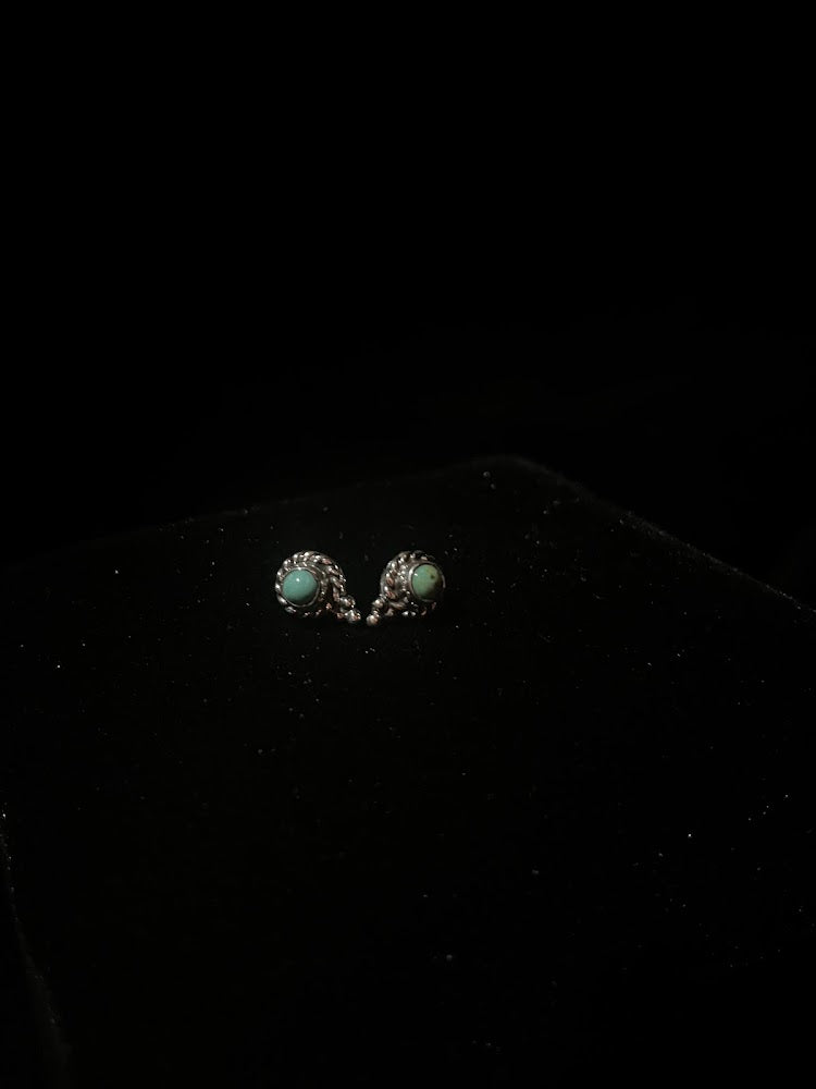 Authentic Turquoise | Mini Stud Earrings - Regul Silver