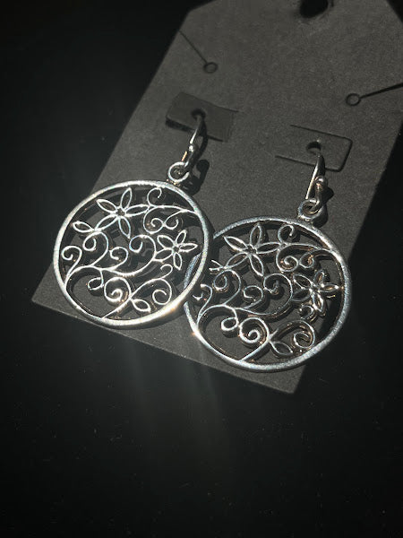 Sterling Silver Unique Filigree Style Earrings - Regul Silver