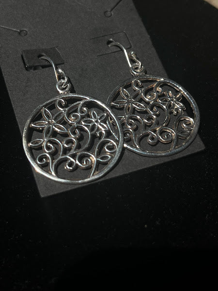 Sterling Silver Unique Filigree Style Earrings - Regul Silver