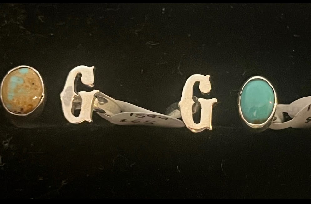 Handcrafted Real Turquoise Jewelry | Sterling Silver Initial Rings - Regul Silver