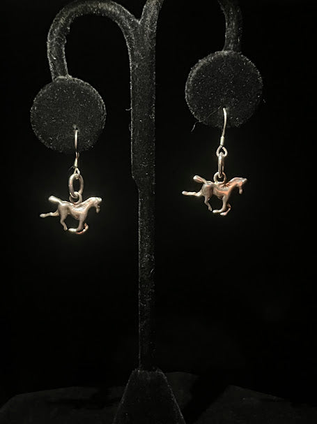 Sterling Silver Horse Western Style | Earrings - Regul Silver