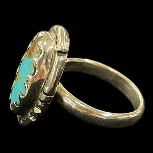 Sterling Silver Sonoran Turquoise Ring | Genuine Turquoise - Regul Silver