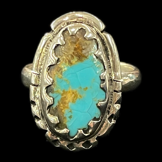 Sterling Silver Sonoran Turquoise Ring | Genuine Turquoise - Regul Silver