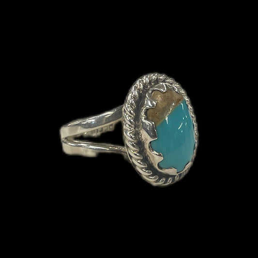 Round Sonoran Turquoise| Sterling Silver Ring - Regul Silver