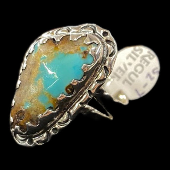 Artisan Sterling Silver Ring |Real Sonoran Turquoise - Regul Silver