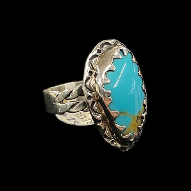 Artisan Sterling Silver Ring |Real Sonoran Turquoise - Regul Silver