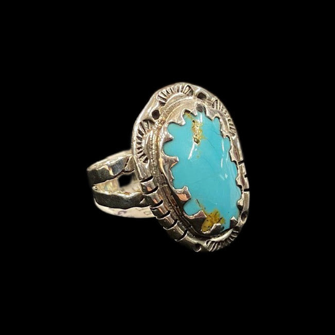 Artisan Sterling Silver Ring |Real Sonoran Turquoise - Regul Silver