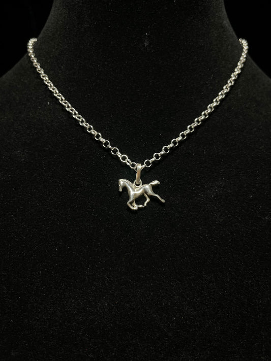 Sterling Silver Horse Western Style | Necklace - Regul Silver