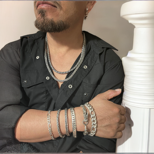 Dragons Reign | Luxurious Sterling Silver Men's Bracelet - Regul Silver